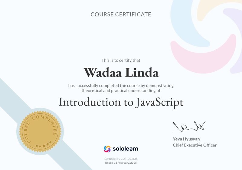 JavaScript Certification