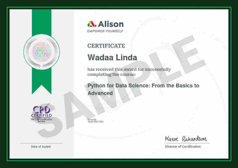 Python for Data Science Certification